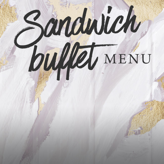 Sandwich buffet menu at The Windmill